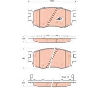 TRW GDB3420 KIT PASTIGLIE FRENO, FRENO A DISCO