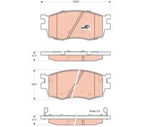 Set di pastiglie freno TRW GDB3420, fronte