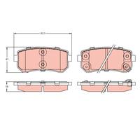 TRW GDB3421 KIT PASTIGLIE FRENO, FRENO A DISCO
