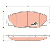 TRW GDB3424 KIT PASTIGLIE FRENO, FRENO A DISCO
