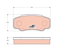 TRW GDB3441 KIT PASTIGLIE FRENO, FRENO A DISCO