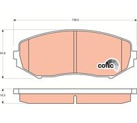 TRW GDB3443 Kit pastiglie freni Anteriore