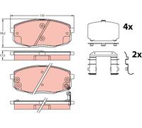 TRW GDB3450 KIT PASTIGLIE FRENO, FRENO A DISCO