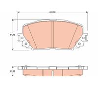 TRW GDB3460 Kit pastiglie freni