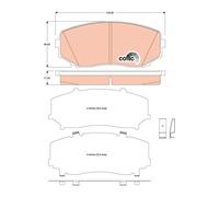 TRW GDB3471 KIT PASTIGLIE FRENO, FRENO A DISCO