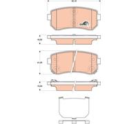 TRW GDB3474 KIT PASTIGLIE FRENO, FRENO A DISCO