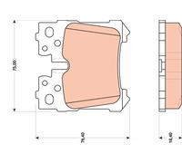TRW Kit pastiglie freni GDB3475 posteriore per LEXUS LS, freno a disco