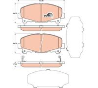 TRW GDB3477 KIT PASTIGLIE FRENO, FRENO A DISCO