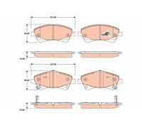 Pastiglie freno GDB3479 TRW per TOYOTA AVENSIS Tre volumi COROLLA Tre volumi