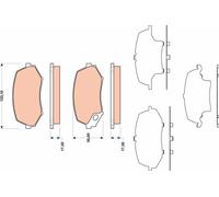 TRW Kit pastiglie freni GDB3486 – Freno a disco per Mitsubishi Canter VII 2.977 (2005-2013)