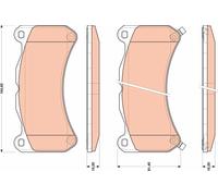 TRW GDB3489 Kit pastiglie freno, Freno a disco per LEXUS IS II (E2) IS F…