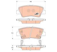 TRW GDB3494 KIT PASTIGLIE FRENO, FRENO A DISCO