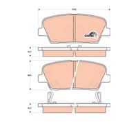 TRW GDB3499 Kit pastiglie freno, Freno a disco per HYUNDAI,KIA