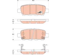 TRW GDB3507 Kit pastiglie freno, Freno a disco per FENGSHEN,INFINITI,KIA,NISSAN,