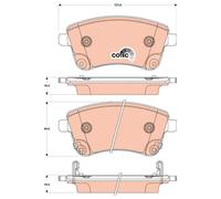 TRW GDB3509 Kit pastiglie freni