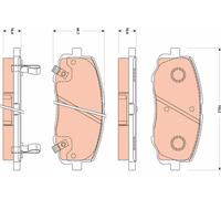 TRW GDB3510 Kit pastiglie freno, Freno a disco per HYUNDAI
