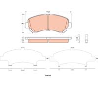 TRW GDB3521 Kit pastiglie freno, Freno a disco per SUZUKI