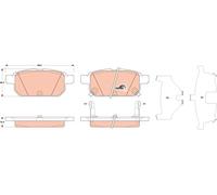 TRW GDB3529 KIT PASTIGLIE FRENO, FRENO A DISCO