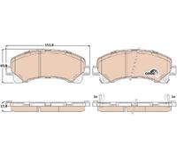 TRW GDB3545 KIT PASTIGLIE FRENO, FRENO A DISCO