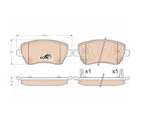 TRW GDB3546 Pastiglie Freno Anteriore per Nissan