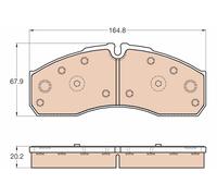 TRW GDB3567 Kit pastiglie freno, Freno a disco per IVECO