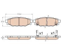 TRW GDB3568 KIT PASTIGLIE FRENO, FRENO A DISCO