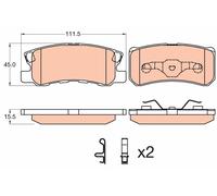 TRW GDB3595 Kit pastiglie freno, Freno a disco per MITSUBISHI