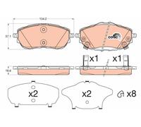 TRW GDB3598 Kit pastiglie freno, Freno a disco per TOYOTA