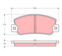 TRW GDB360 Kit pastiglie freni