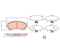 TRW GDB3622 KIT PASTIGLIE FRENO, FRENO A DISCO