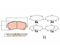TRW GDB3622 Kit pastiglie freno, Freno a disco per NISSAN