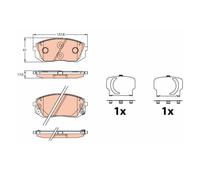 TRW GDB3642 Pastiglie Freno Ceppi Freno Frontale per Hyundai Kia