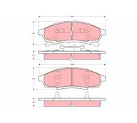 TRW GDB4014 Kit pastiglie freno, Freno a disco per BUICK,CHEVROLET,OLDSMOBILE,PO