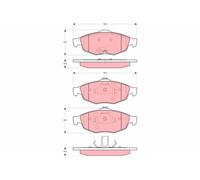 TRW GDB4125 Kit pastiglie freno, Freno a disco per CHRYSLER