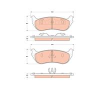 TRW GDB4132 Kit pastiglie freno, Freno a disco per FORD AUSTRALIA,FORD USA
