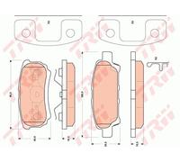 Set di pastiglie freno TRW GDB4143, posteriore