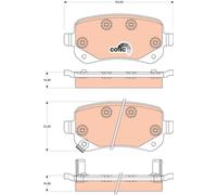TRW GDB4176 Kit pastiglie freno, Freno a disco per CHRYSLER,DODGE,FIAT