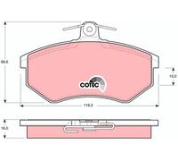 TRW GDB430 Kit pastiglie freno, Freno a disco per AUDI,VW