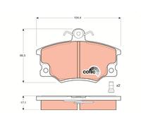 TRW GDB458 Kit pastiglie freni per FIAT Panda Schrägheck (141) PUNTO (176)