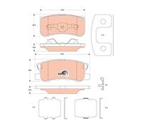 TRW GDB4600 Kit pastiglie freno, Freno a disco per CHRYSLER,DODGE,JEEP,LANCIA