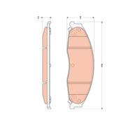 TRW GDB4601 Kit pastiglie freni