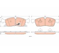 Set di pastiglie freno TRW GDB4603, anteriore