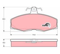 TRW GDB473 Kit pastiglie freno, Freno a disco per FORD,SKODA