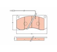 TRW GDB5051 Kit pastiglie freno, Freno a disco per RENAULT TRUCKS