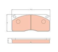 TRW GDB5056 Kit pastiglie freno, Freno a disco per FORD,VOLVO