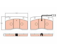 TRW GDB5060 Kit pastiglie freno, Freno a disco