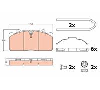 TRW GDB5069 Kit pastiglie freni