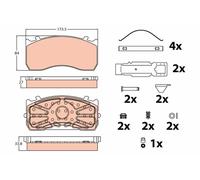 TRW GDB5073 Kit pastiglie freno, Freno a disco per MAN,MERCEDES-BENZ