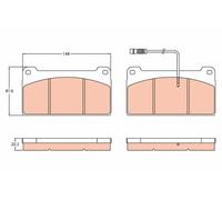 TRW GDB5074 Kit pastiglie freno, Freno a disco per MERCEDES-BENZ