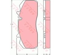 TRW GDB5083 Kit pastiglie freno, Freno a disco